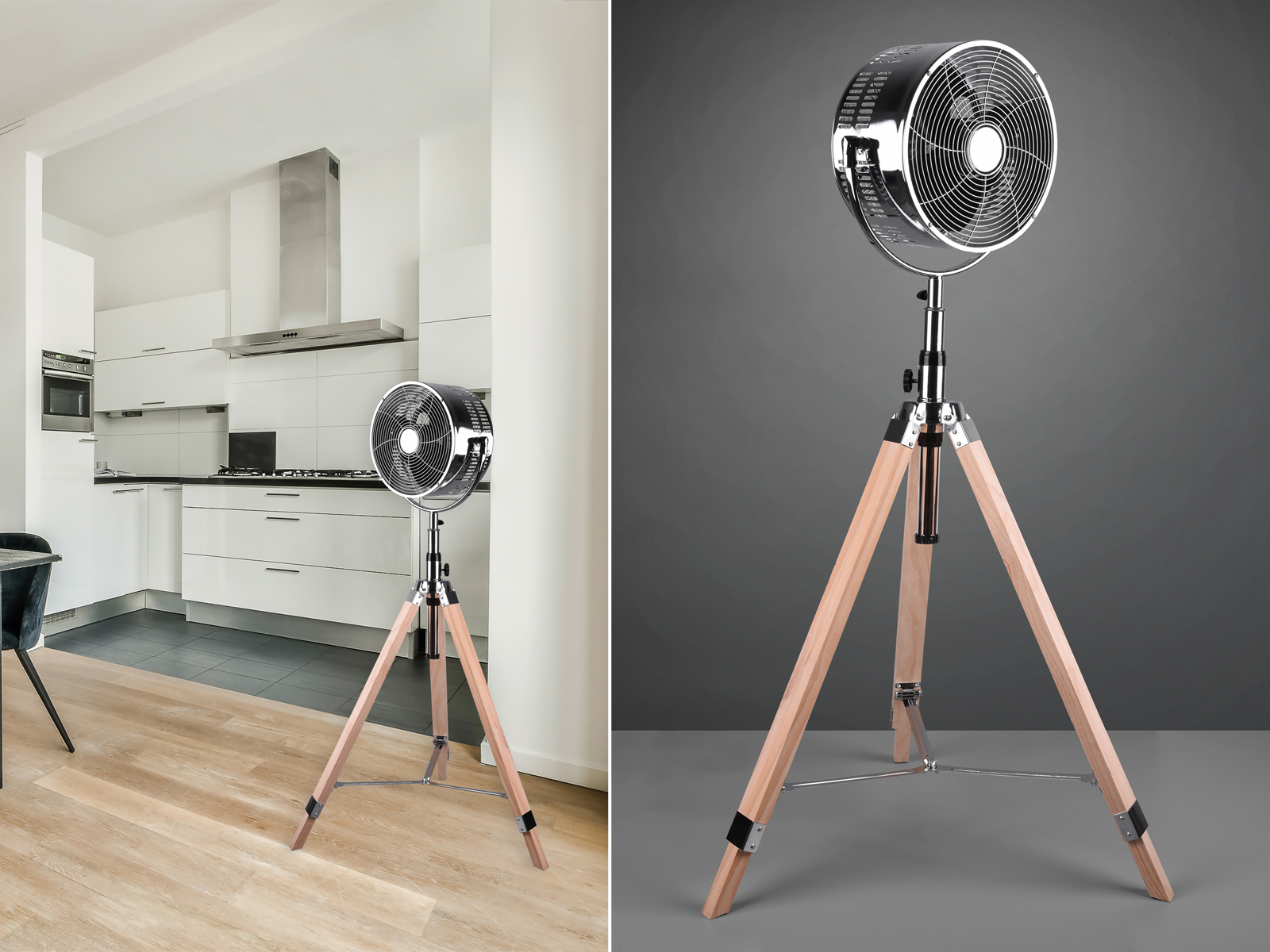 Retro Standventilator Tripod Stativ Standventilator Luftkühler für Kinderzimmer - Bild 10 von 11