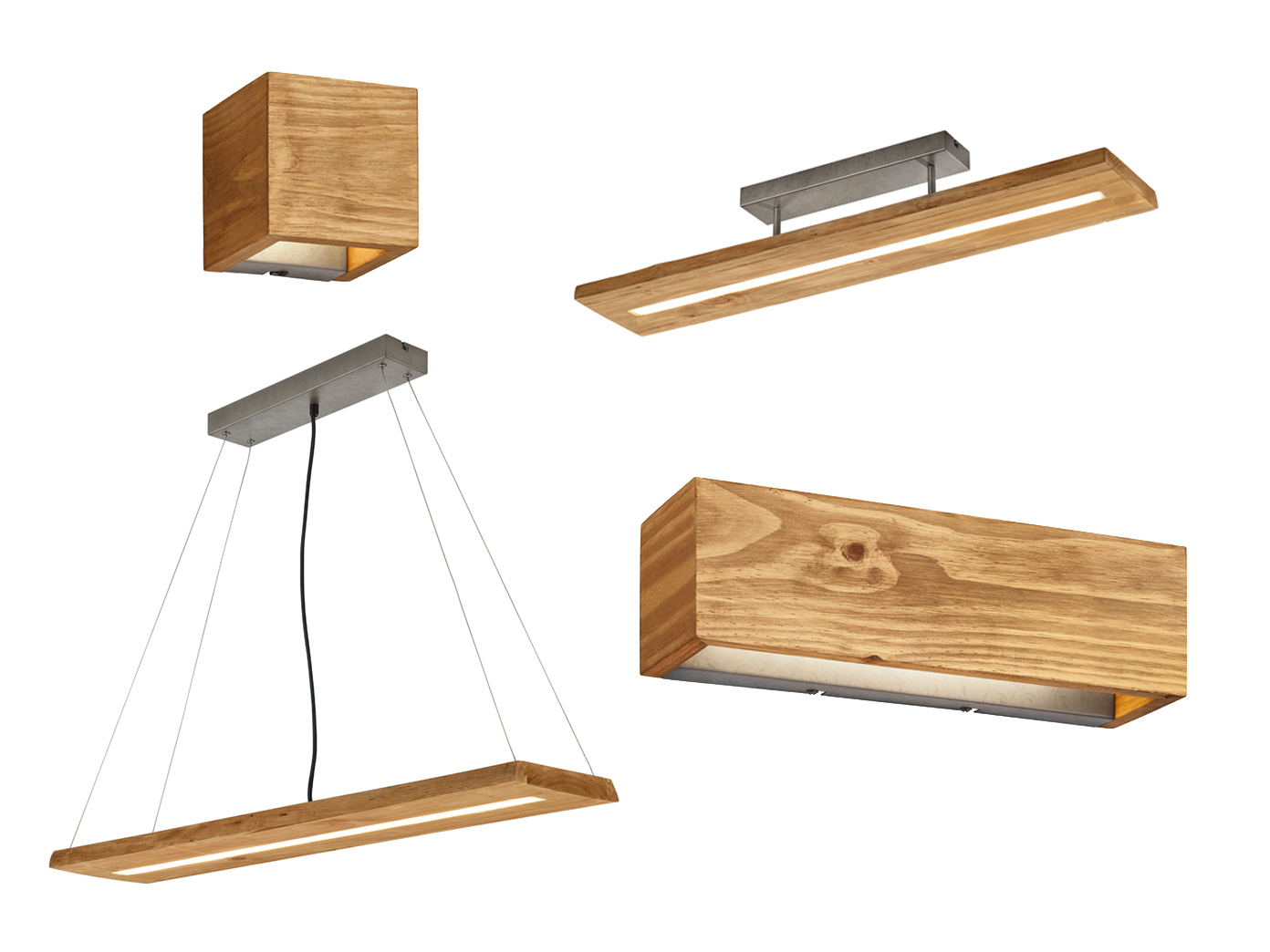 Stylish LED Wooden Board Dining Room Lights Kitchen Lamp Hanging Dining