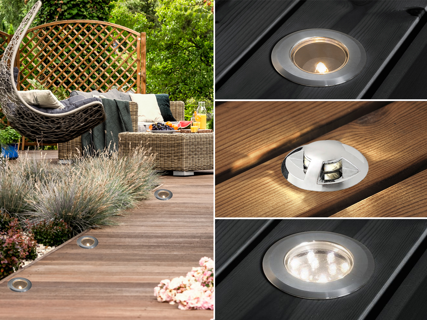 Outdoor Balkon Terrassendielen Beleuchtung für draußen Boden Weglampen IP44 12V