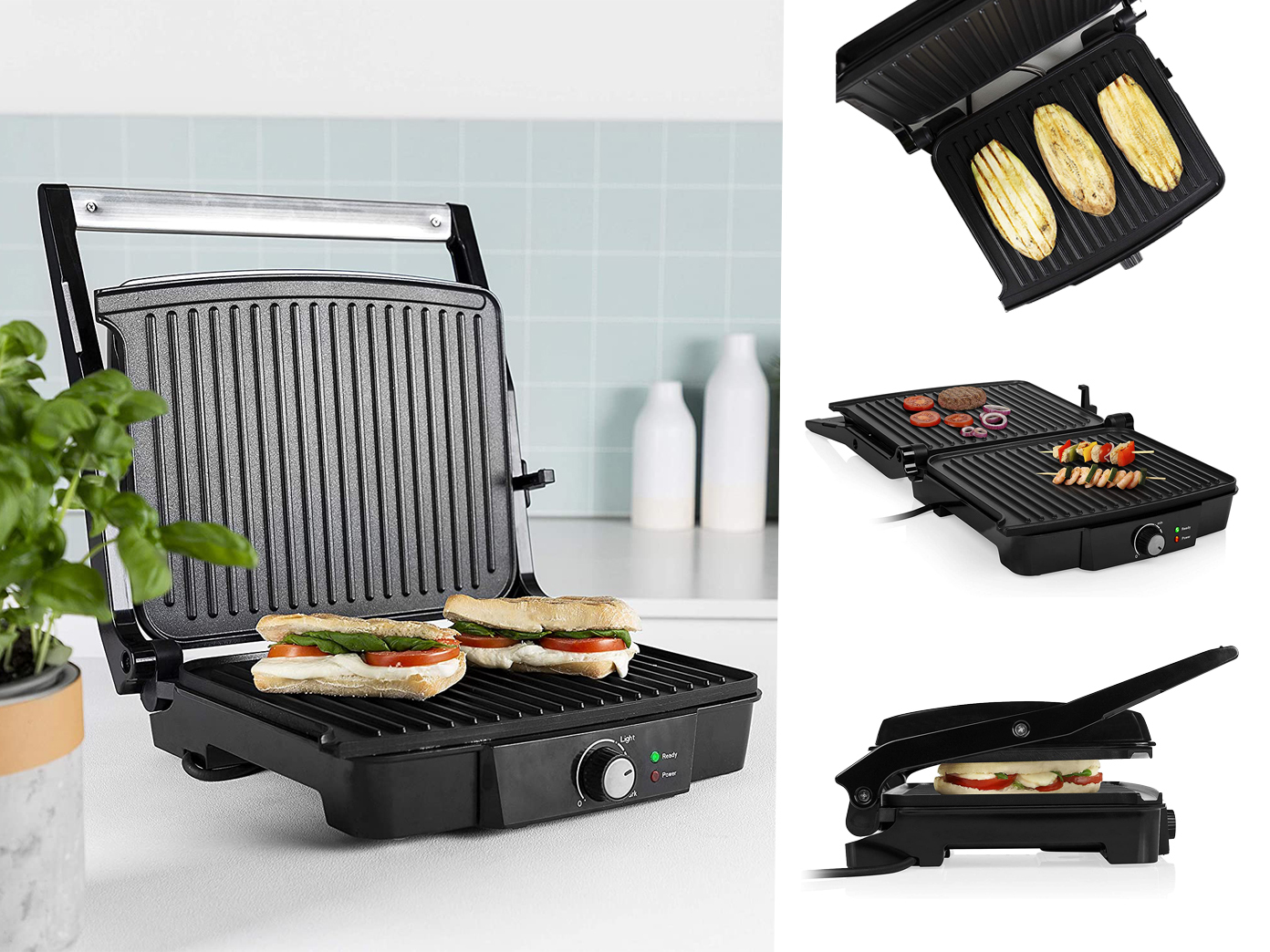 ELECTRIC CONTACT GRILL Stovetop Paninigrill Table Grill Steak Grill Multi Grill £21.71 PicClick UK