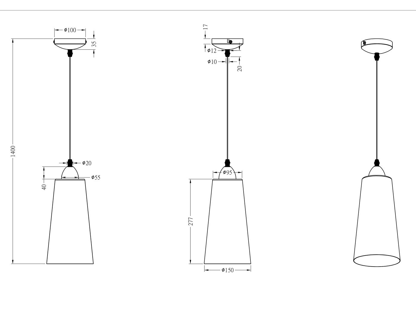 Dimmbare Pendellampen Hängeleuchten aus Glas für über Kücheninsel