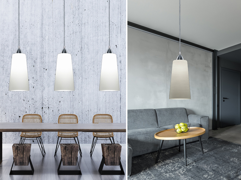 Dimmbare Pendellampen Hängeleuchten aus Glas für über Kücheninsel