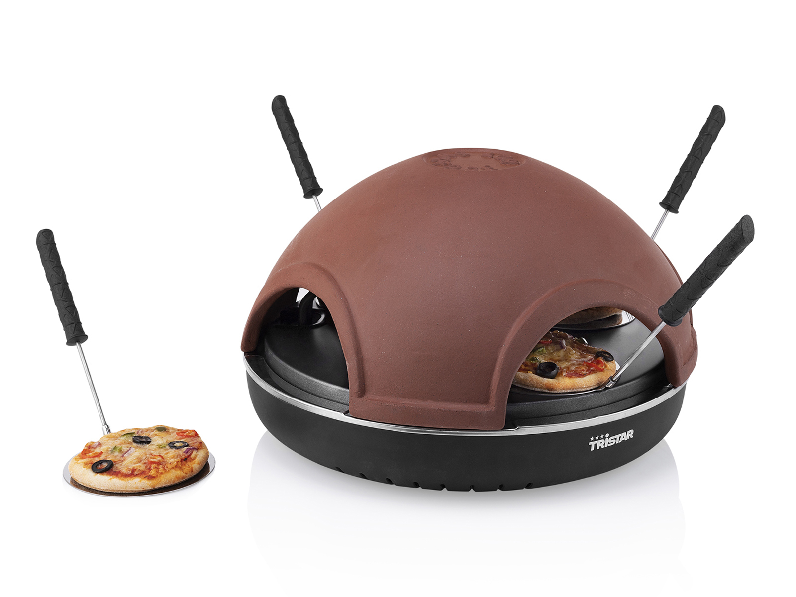 Pizzaofen für 4/6/8 Personen Zuhause Flammkuchenbackofen, Pizzabäcker Pizzamaker - Bild 12 von 16