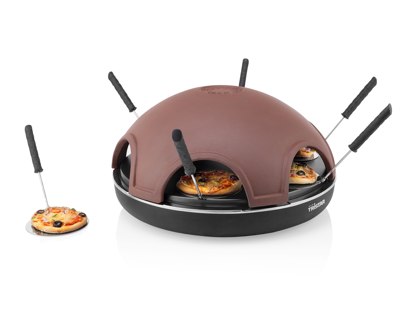 Pizzaofen für 4/6/8 Personen Zuhause Flammkuchenbackofen, Pizzabäcker Pizzamaker - Bild 13 von 16