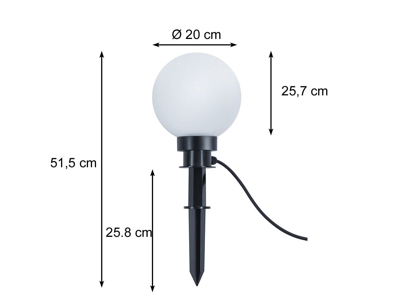 Kugelleuchten Gartenkugel beleuchtet Terrassenlampen Gartenleuchte