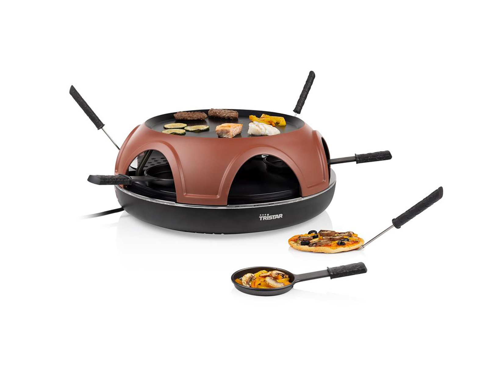 Pizzaofen für 4/6/8 Personen Zuhause Flammkuchenbackofen, Pizzabäcker Pizzamaker - Bild 14 von 16