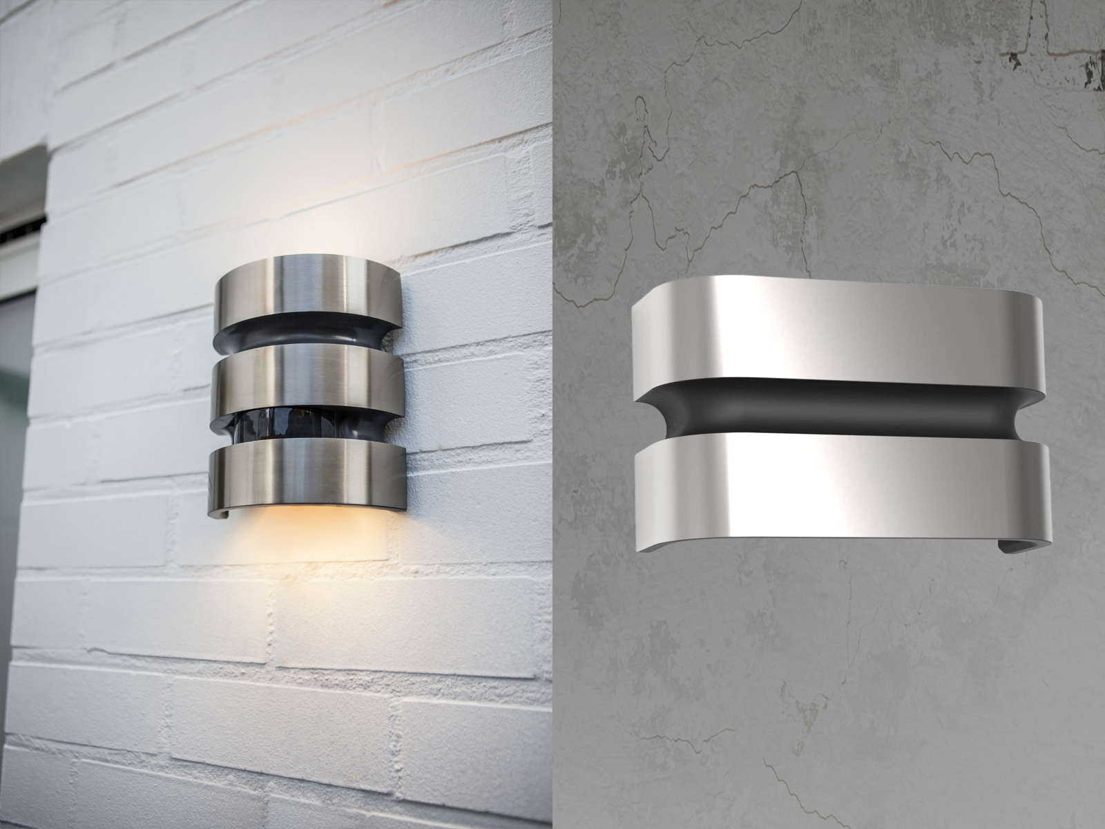 LED Außenwandleuchten Edelstahl - mit & ohne Bewegungsmelder