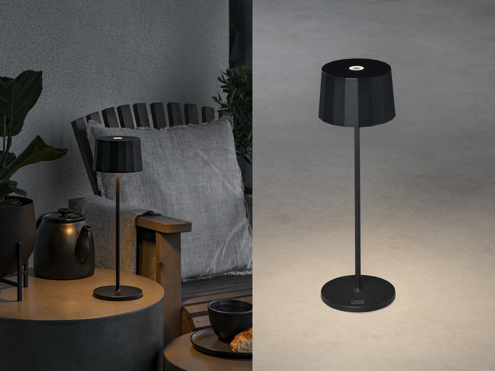 Terrassenlampen mit batteriebetrieben Outdoor, Balkon Beleuchtung Schutzart IP54 - Bild 9 von 10