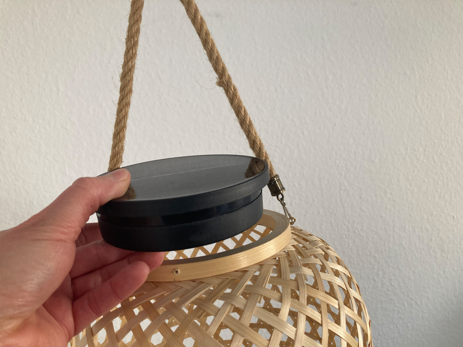 Auergewhnliche Gartenleuchten, groe Solarlampen fr Balkon, Bambus  Korblampe | eBay