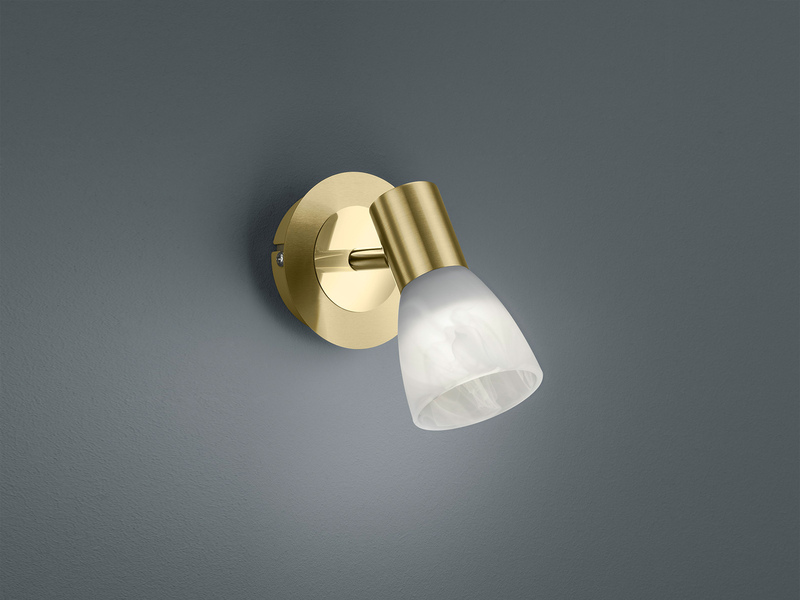 LED Design Wand Lampe Alt Messing Spot beweglich Arbeits Zimmmer Lese Strahler