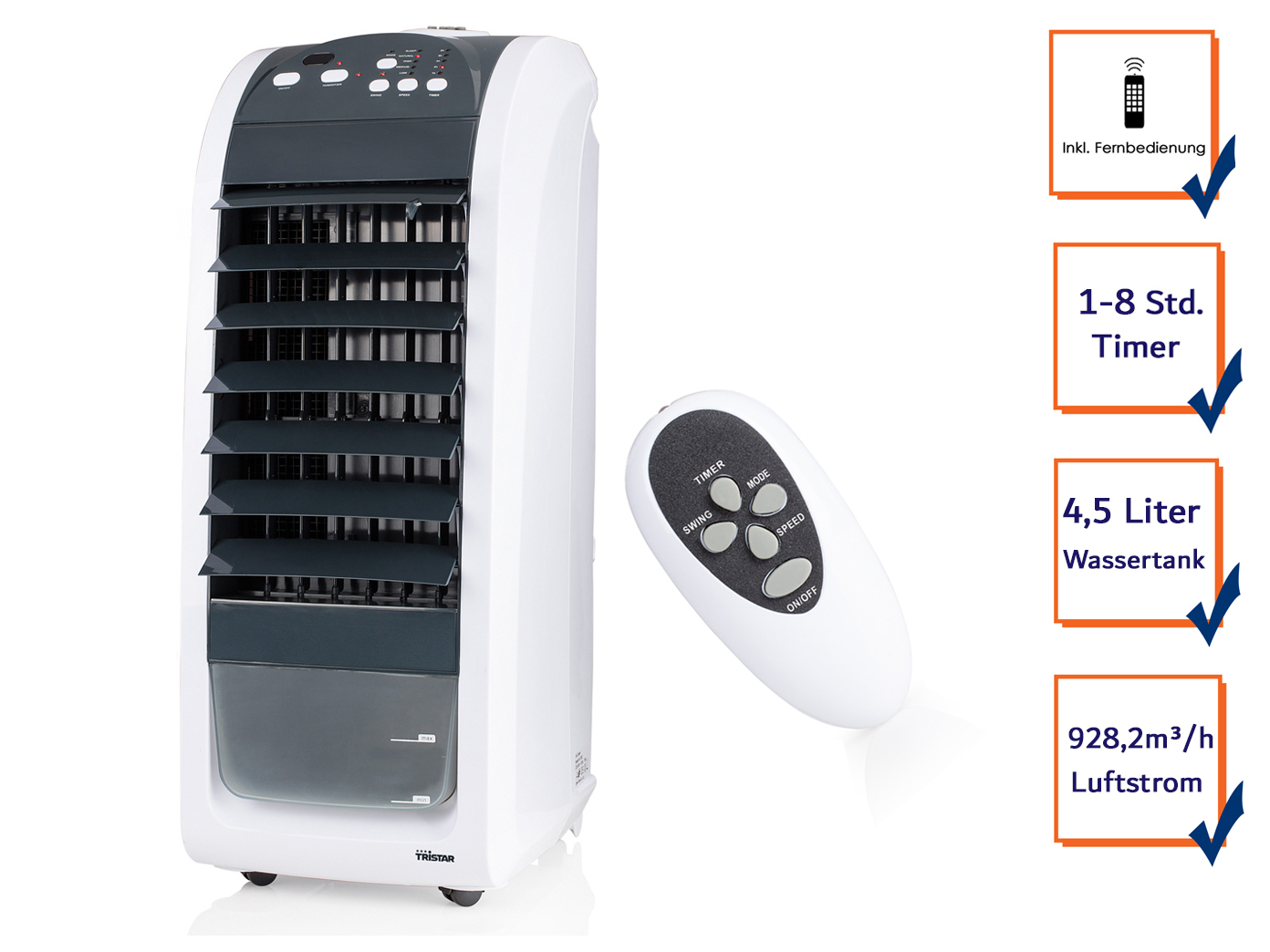 Ventilateur sur pied avec brouillard de pulvérisation fonction de refroidissement et télécommande ventilateur refroidissement par eau - Photo 8/12